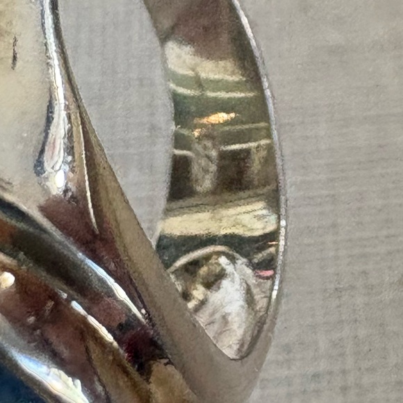 Sterling Silver & Denim Lapis Cabochon Ring - Picture 5 of 12